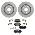 Hella Rear Rotors & Low-Met Disc Brake Pad Kit for Audi TT TTS Quattro (2008–2015)