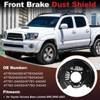 Front Left Right Brake Dust Shield for Toyota Tacoma (2005–2023) 4778104050/4778204050