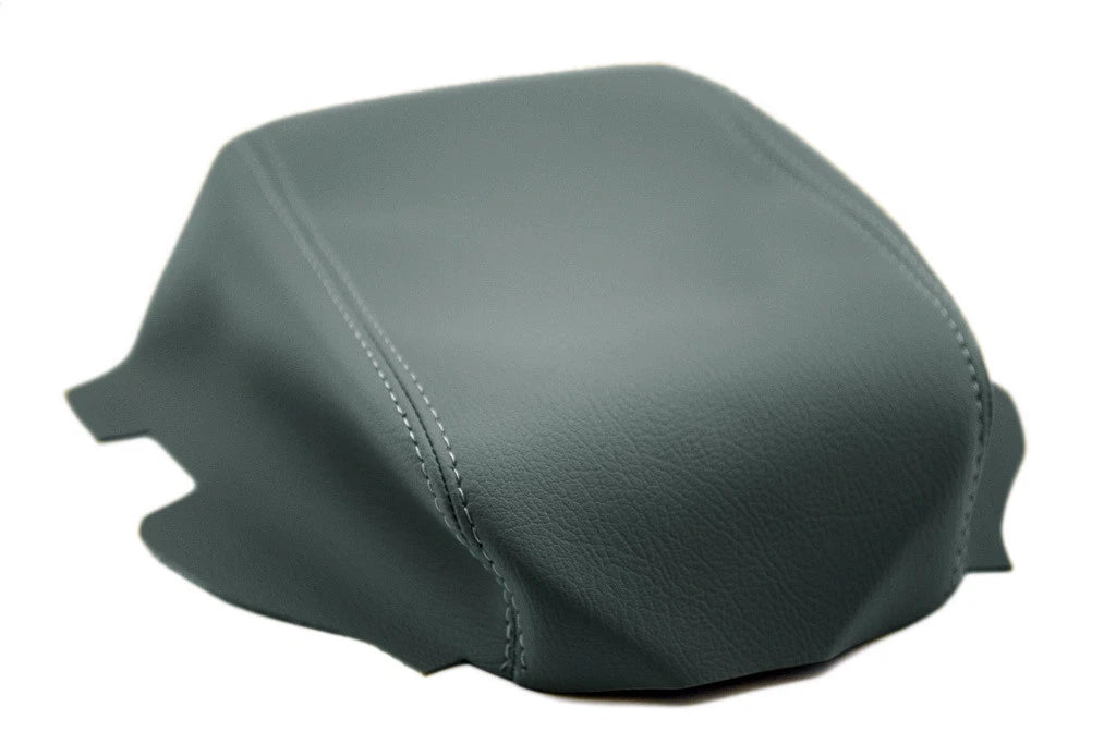 Center Console Armrest Cover for Ford Focus (2012–2018) Gray Leather Synthetic