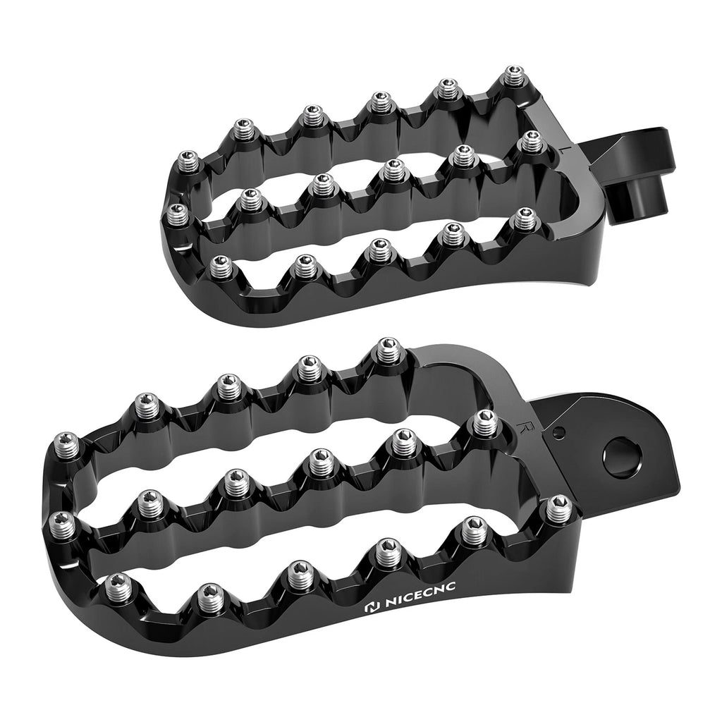 Set of 2 Aluminum Foot Pegs for Kawasaki KLR650 (1987–2024)
