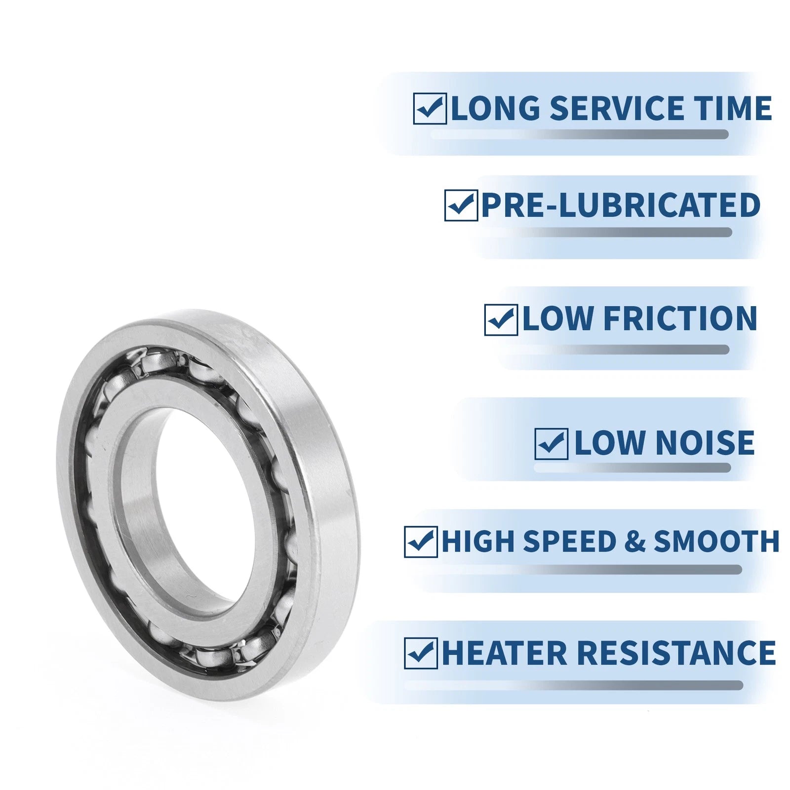 Deep Groove Ball Bearing 25x47x8mm for Scooter Skateboard (P0)