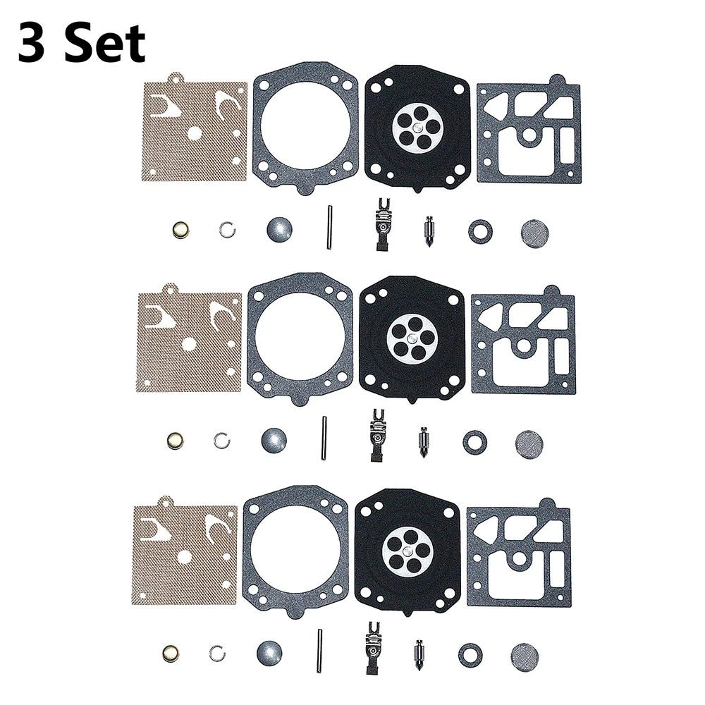 3X Carburetor Gasket Repair Set for Walbro K22-HDA Chainsaw (Replace Parts)