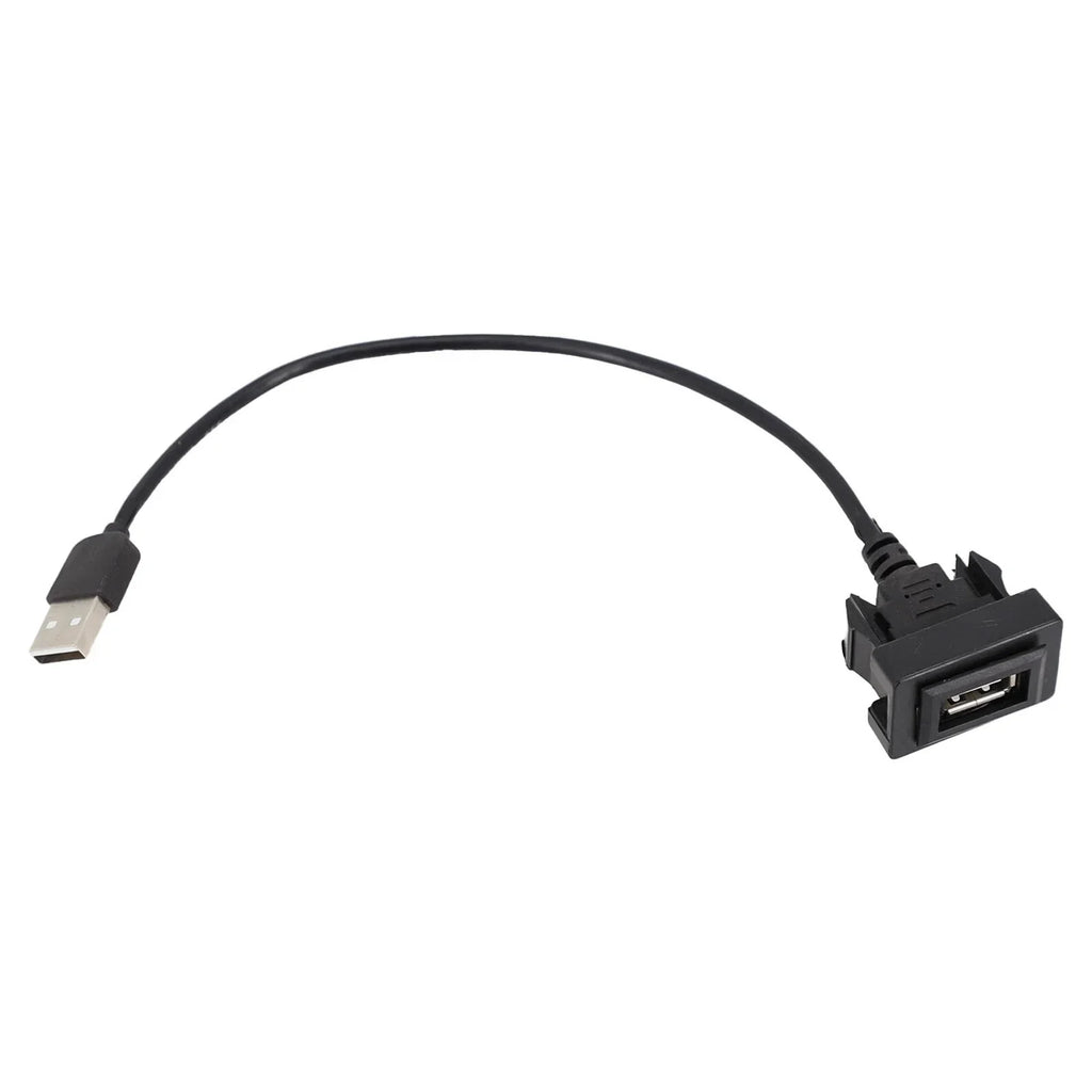 DASH Flush Mount USB Port Panel Extension Cable Adapter for Toyota