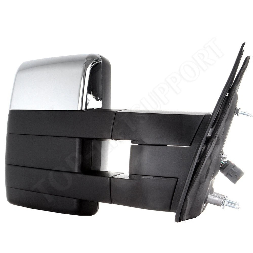Set of 2 Chrome Power Heated Tow Mirrors for F150 (2007–2014)