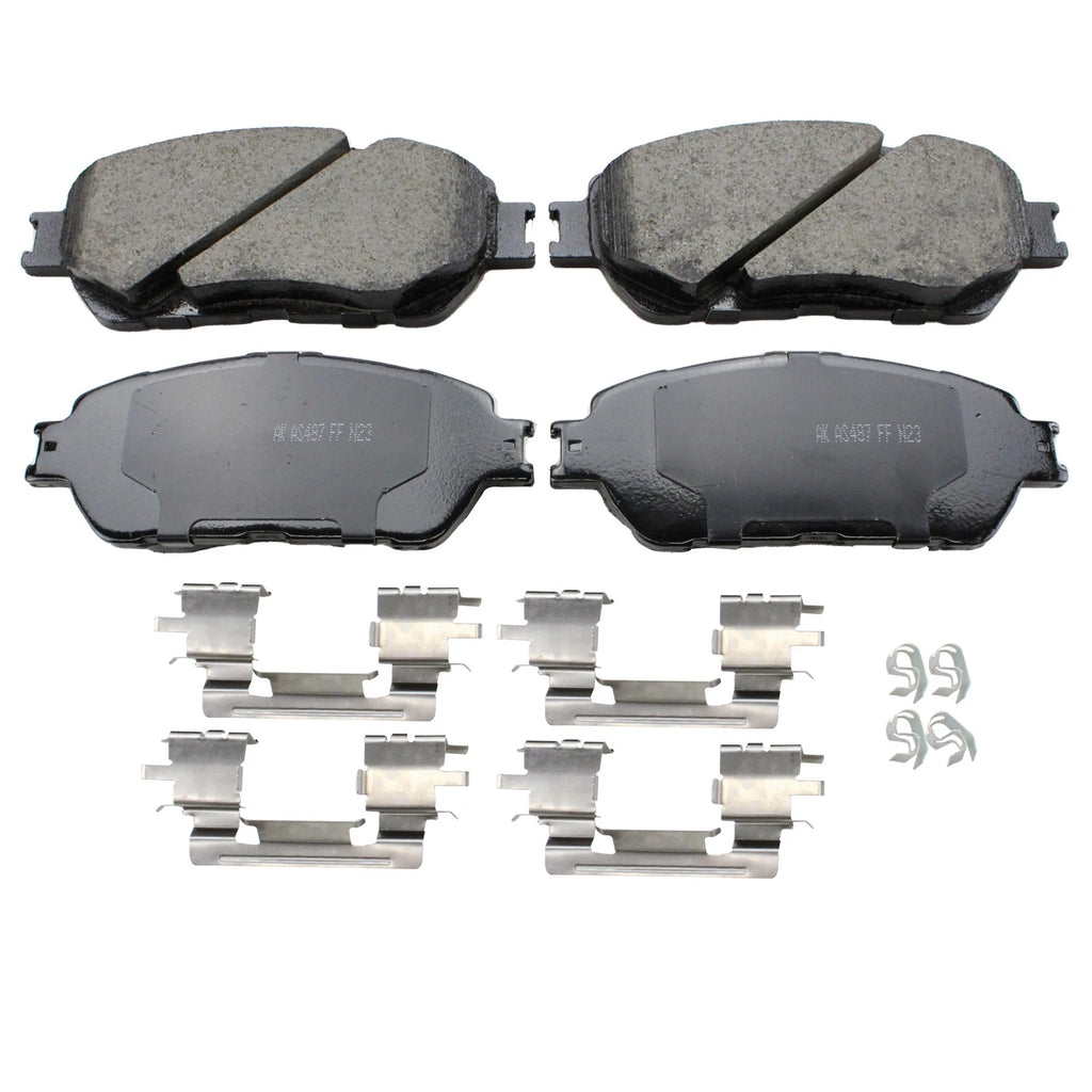 Front Rotors & Akebono ProACT Ceramic Brake Pads Kit for Lexus ES330 (2004–2006)