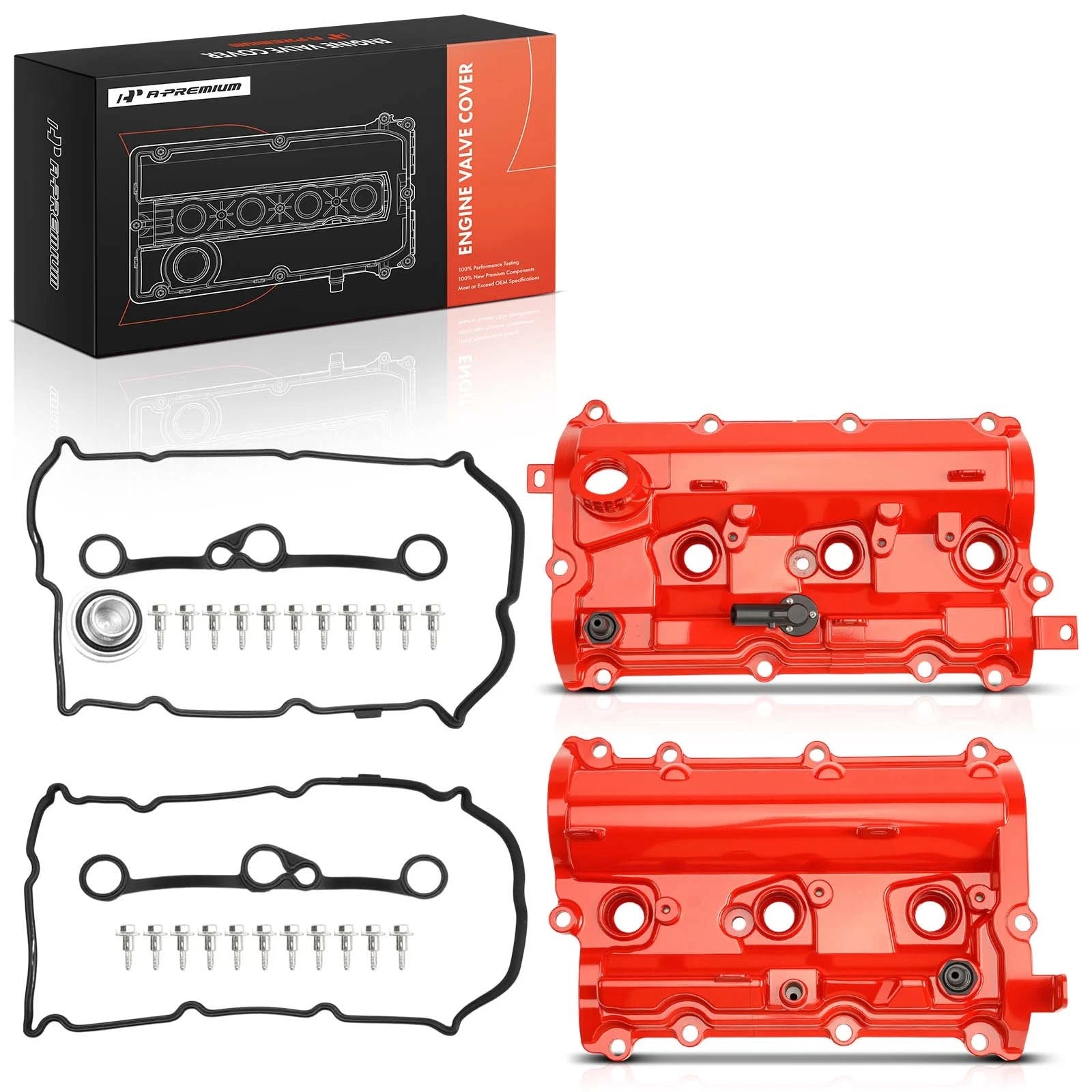 2X Engine Valve Cover with Gaskets for Infiniti Q50 