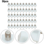 50 Pcs Shelf Studs Pegs with Metal Pin for Universal Shelving