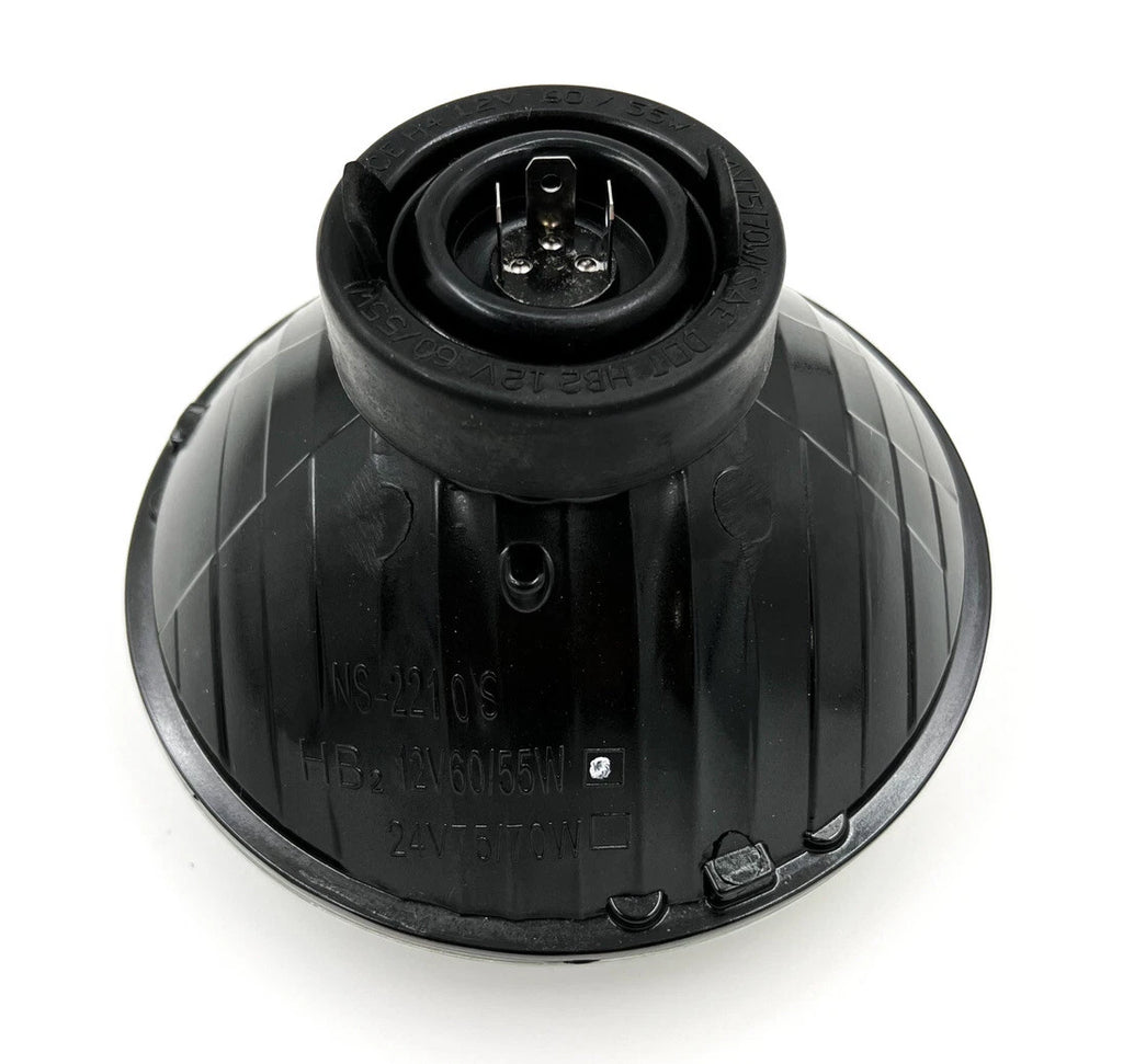 Round Crystal Halogen H4 Headlight for Motorcycle 7 Inch (Universal 7–Inch)