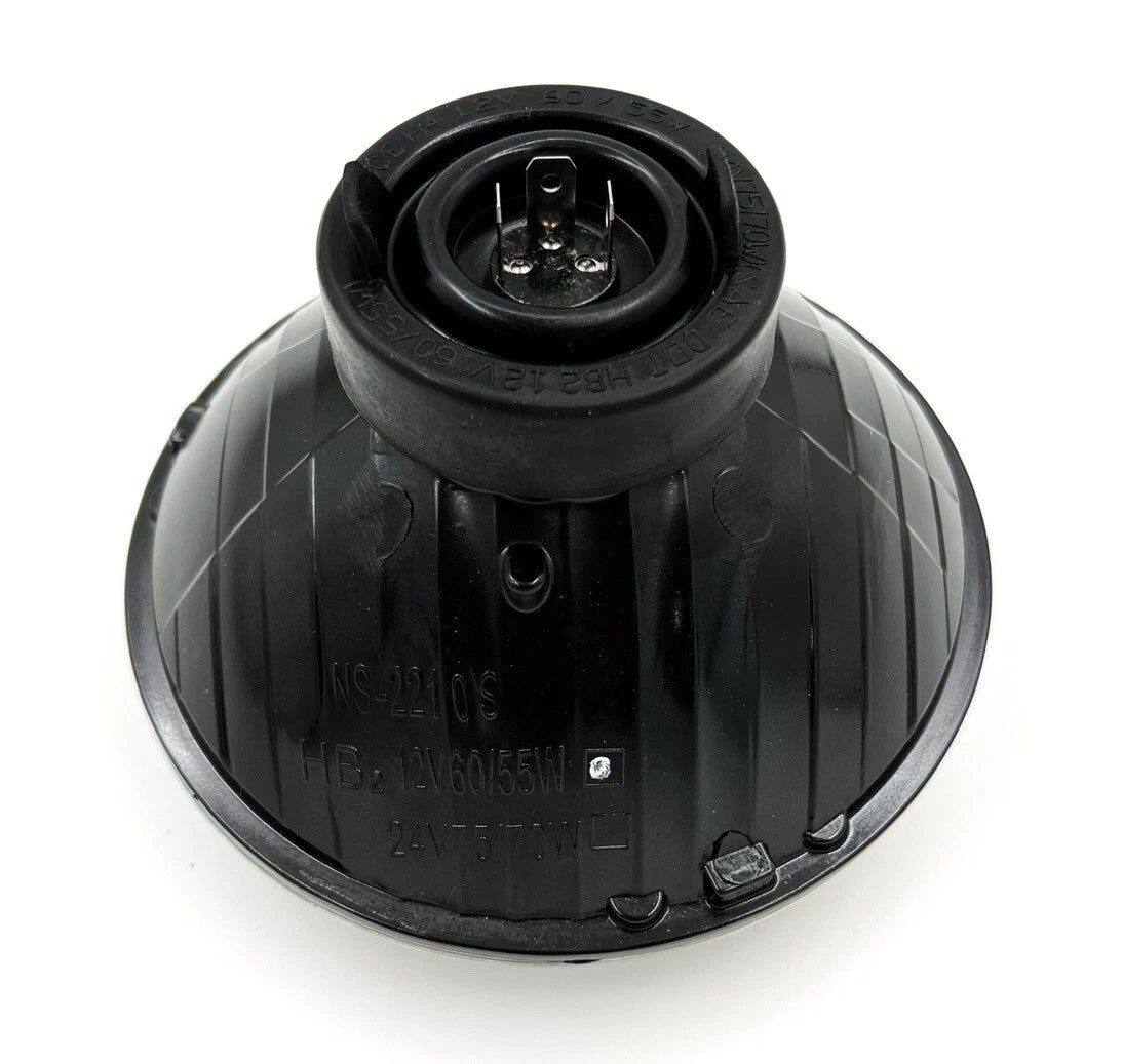 Round Crystal Halogen H4 Headlight for Motorcycle 7 Inch (Universal 7–Inch)
