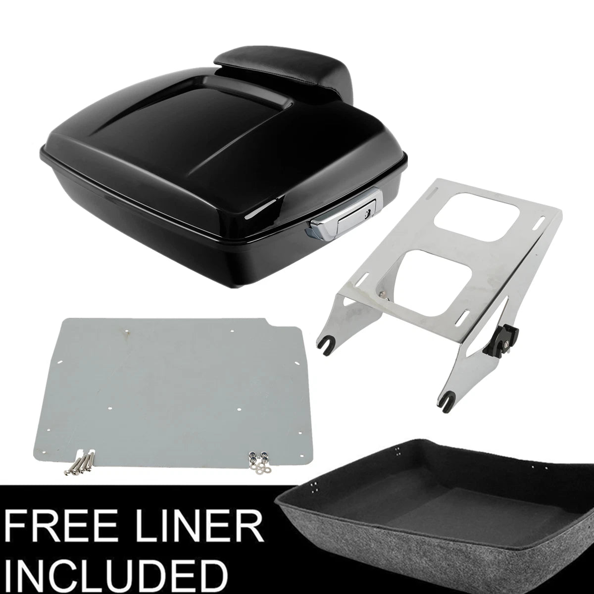 Chopped Trunk Pad Mount Plate for Harley Touring Electra Glide (2014–2026)