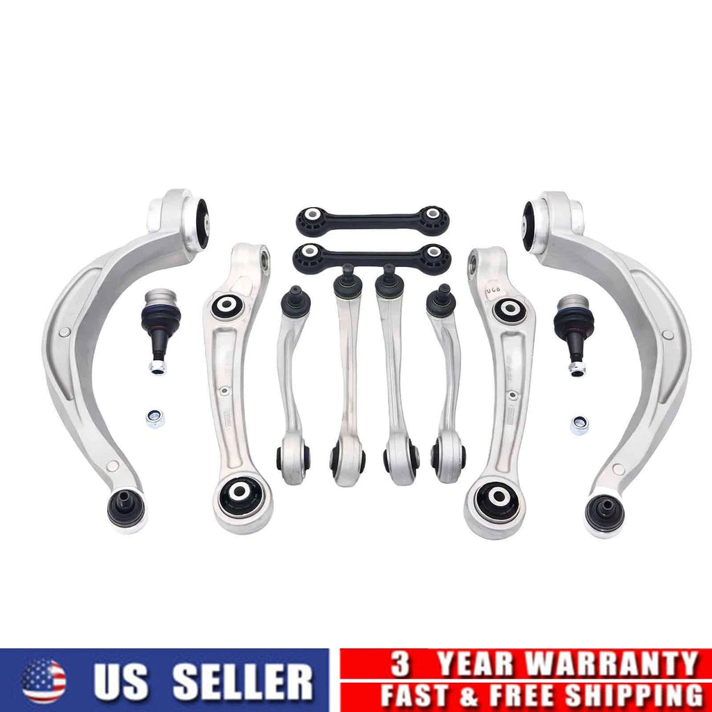 Set of 4 Front Suspension Wishbone Arms Links Ball Joints for Audi A7 S7 A6 S6 (2012–2018)