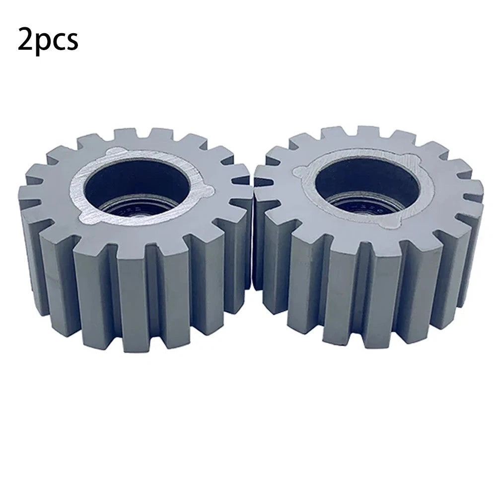 Set of 2 Rubber Pressure Roller Wheels for Edge Banding Machinery