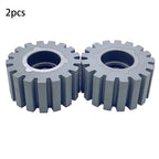 Set of 2 Rubber Pressure Roller Wheels for Edge Banding Machinery