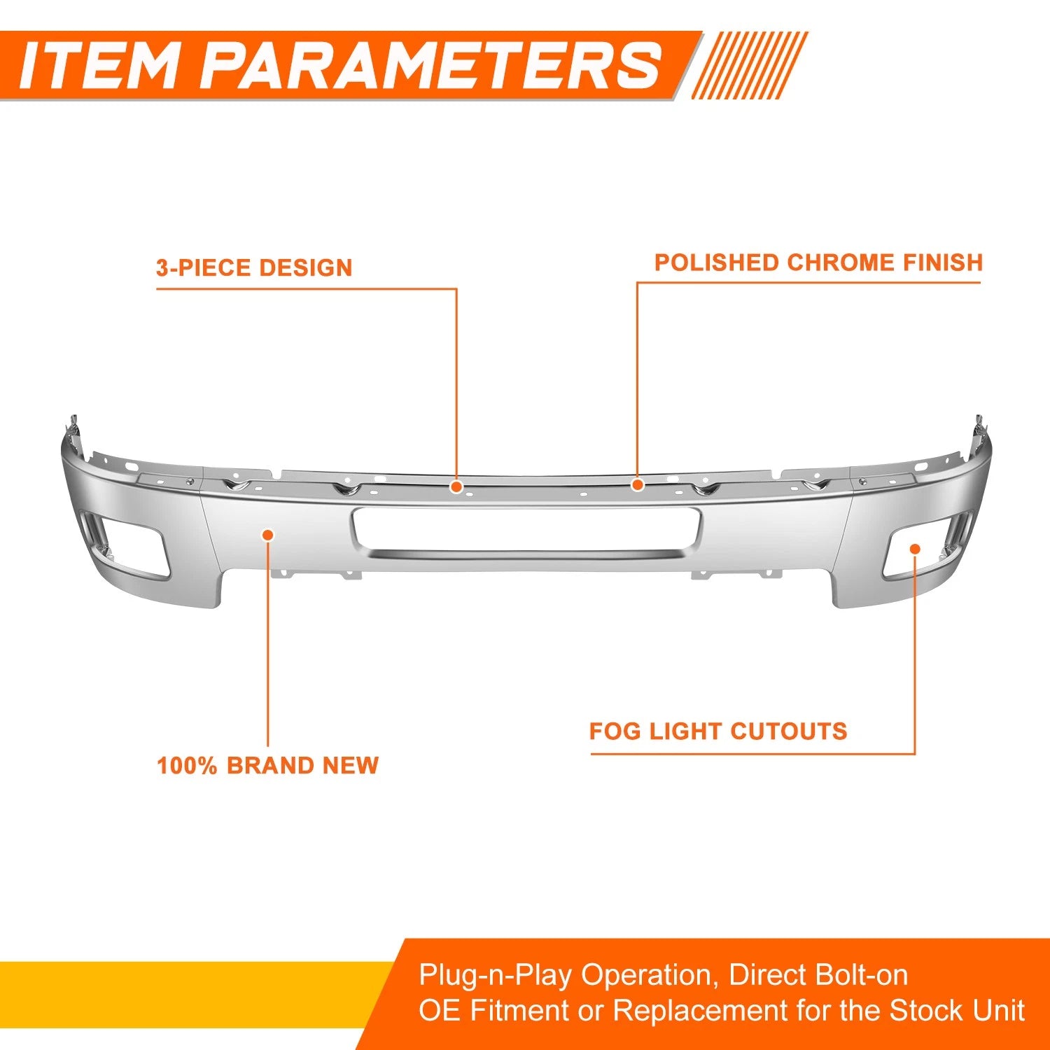 Fog Light Bezel Cover for Chrysler 200 (2015–2017)