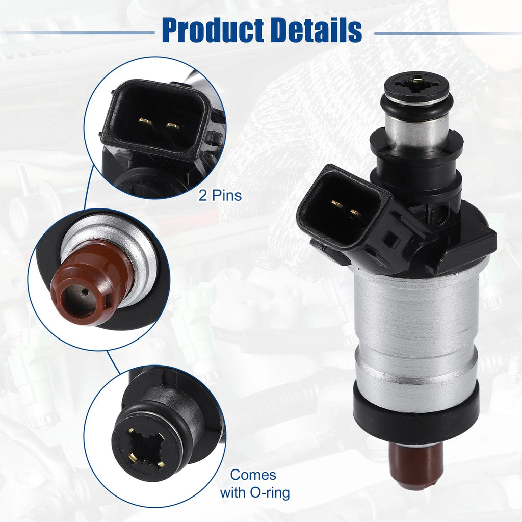 Set of 4 Fuel Injector Nozzles for Honda Acura CL 2.3L (1999) No. 06164P2J000