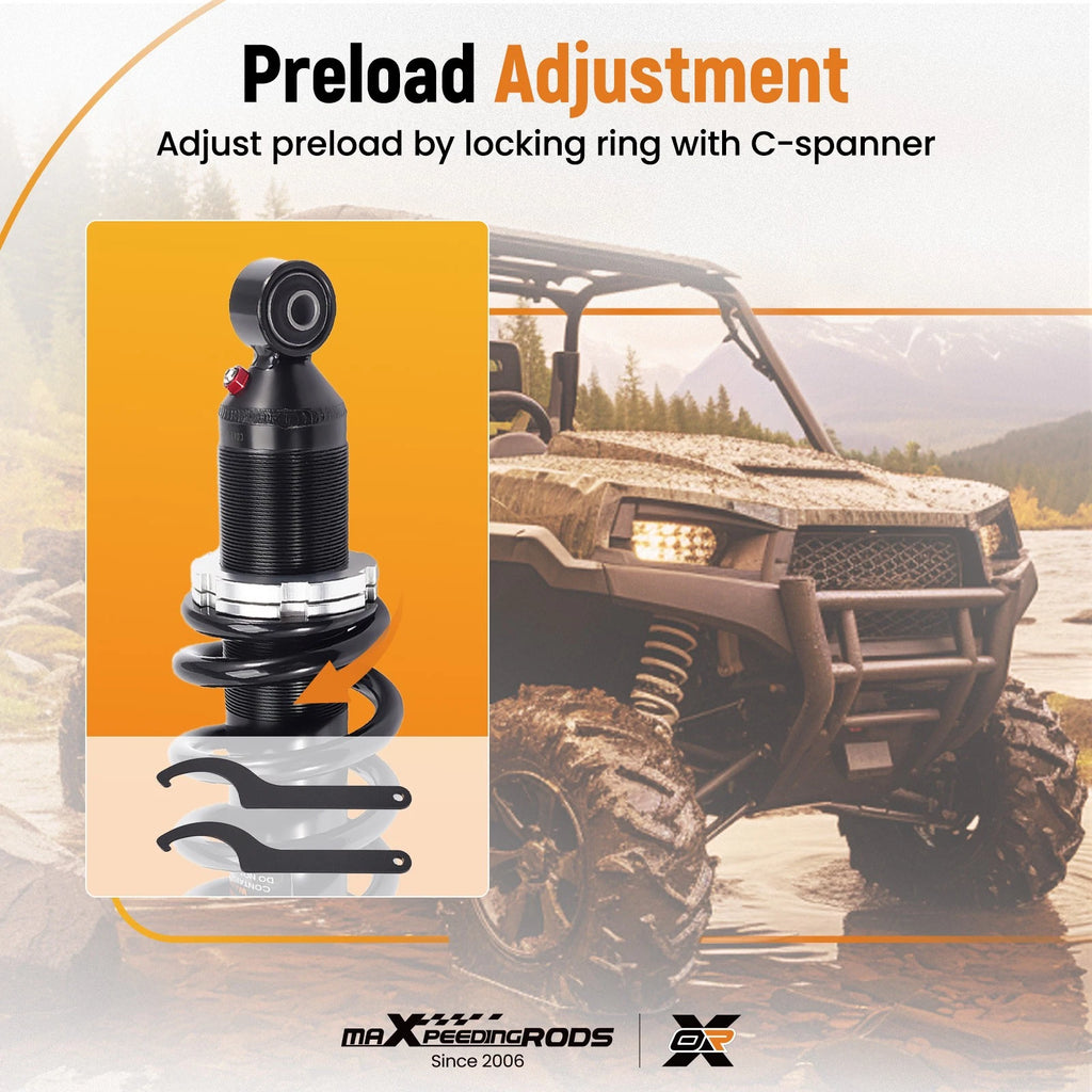 2X Rear Shocks Kit for Can-Am Defender HD7 MAX HD10 (2017–2023)