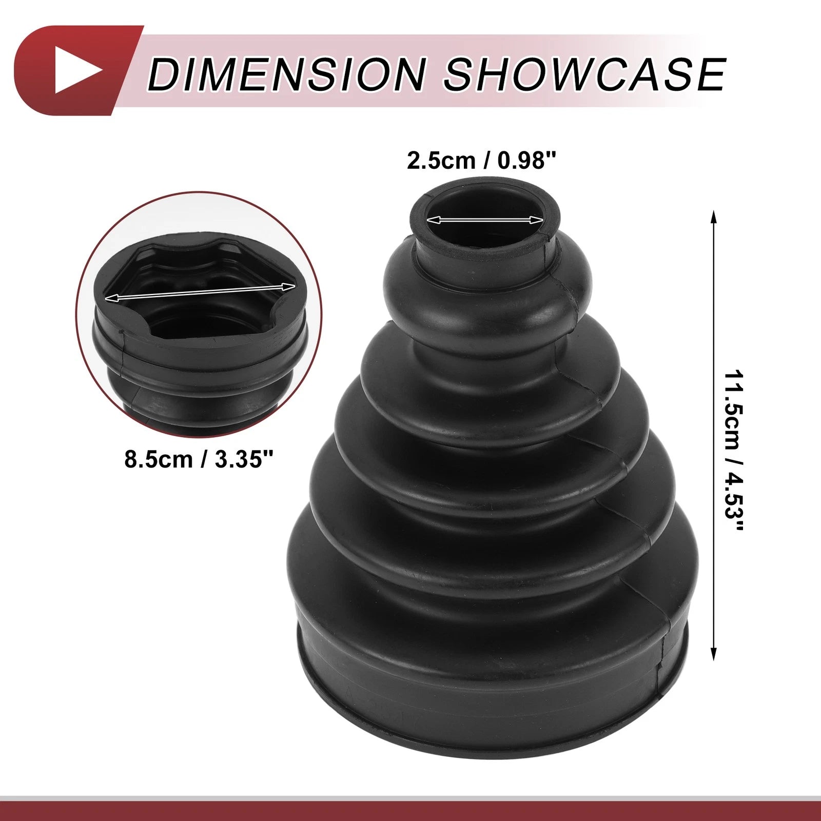 Inner CV Joint Boot Kit with Clamps for Nissan Altima (2002–2006) No.397417Y026
