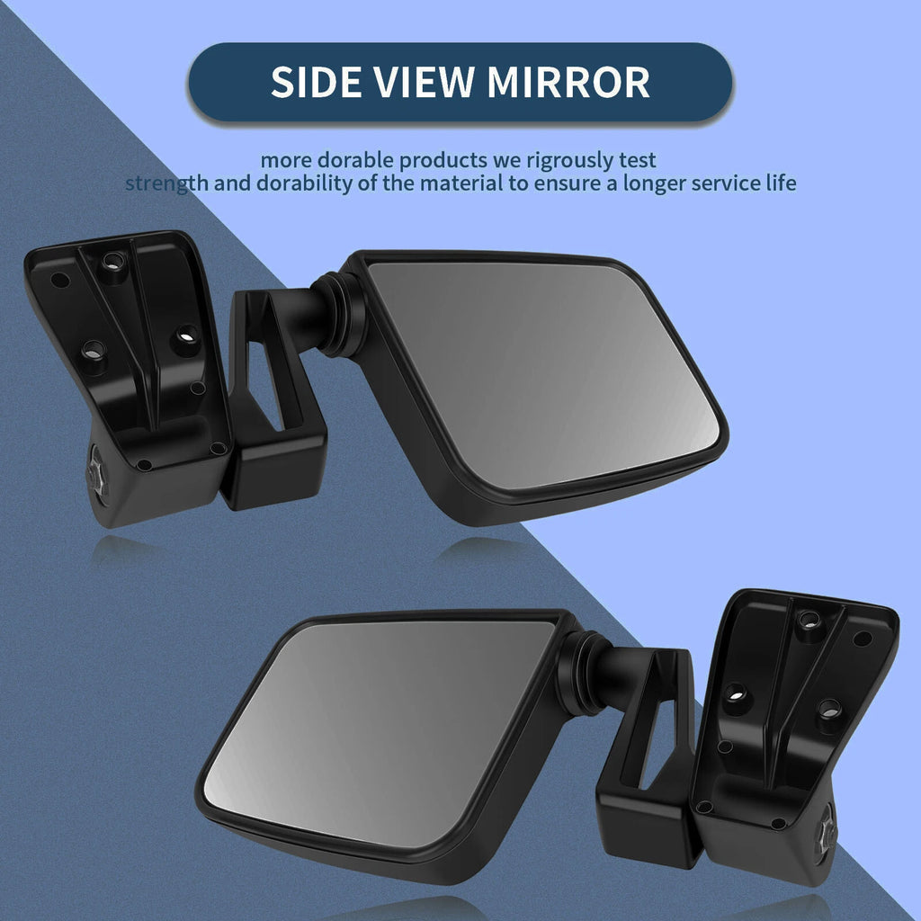 Set of 2 Manual Side View Mirrors for Jeep Wrangler (1987–2002)