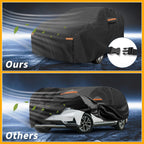 Waterproof Car Cover for Kia Carnival (190T-PU, Black, All Weather)
