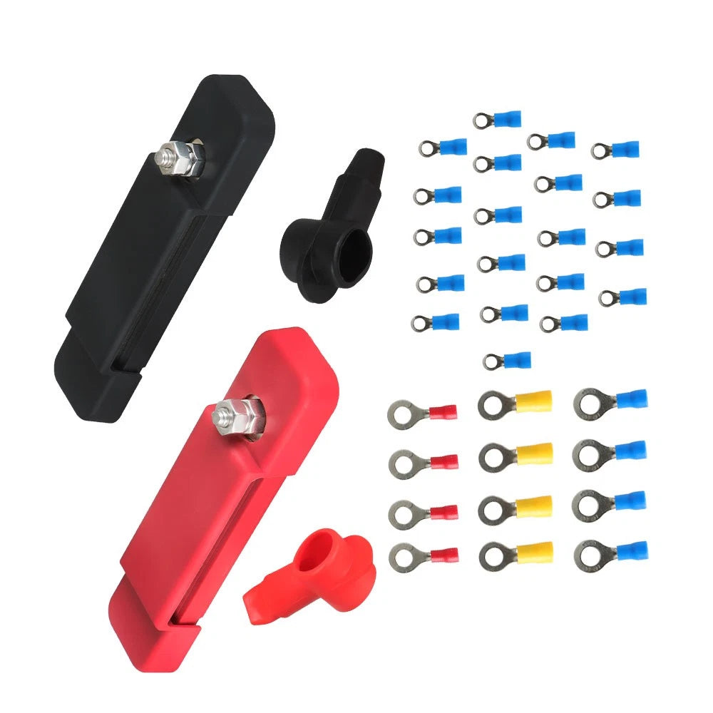2X DC Bus Bar Power Distribution Block for Universal Applications (12V)