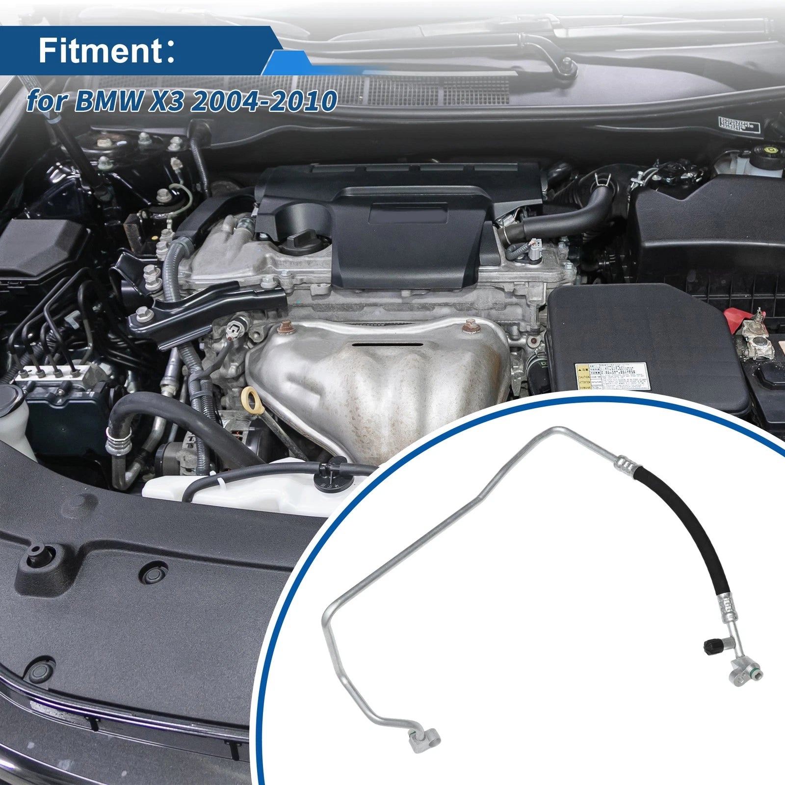 A/C Refrigerant Liquid Hose for BMW X3 (2004–2010) No. 64533455913