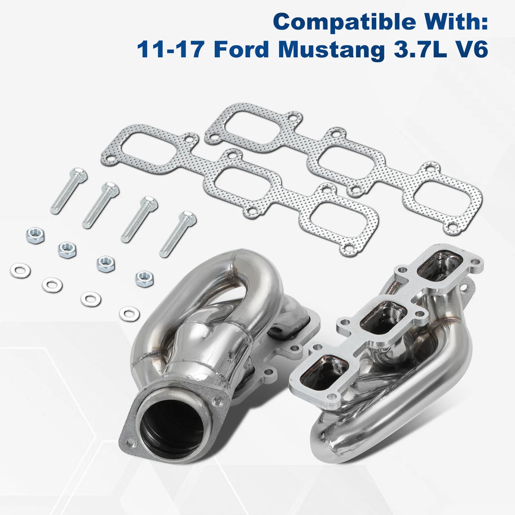 Shorty Exhaust Header Manifold for Ford Mustang V6 3.7L (2011–2017)