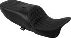 Freedom Seat for Harley-Davidson (2014–2023) - Vinyl - Double Diamond Black Stitch