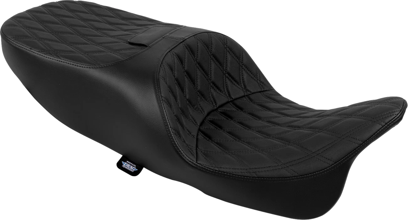 Freedom Seat for Harley-Davidson (2014–2023) - Vinyl - Double Diamond Black Stitch
