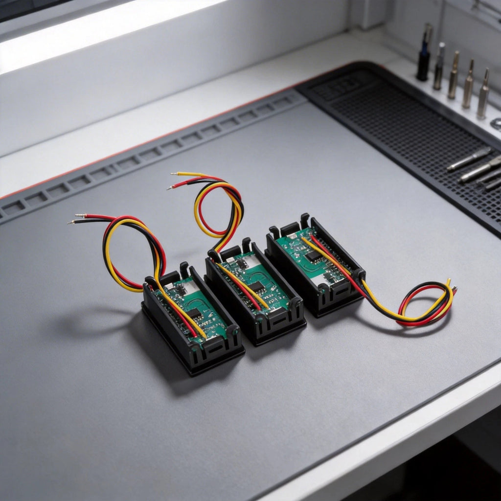 3Wire LED Digital DC Voltmeter for DC 0-30V (Reverse Polarity Protection)