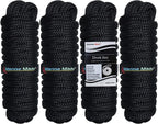 Set of 4 Double Braid Nylon Dock Lines for Boat (25FT, 1/2 inch)