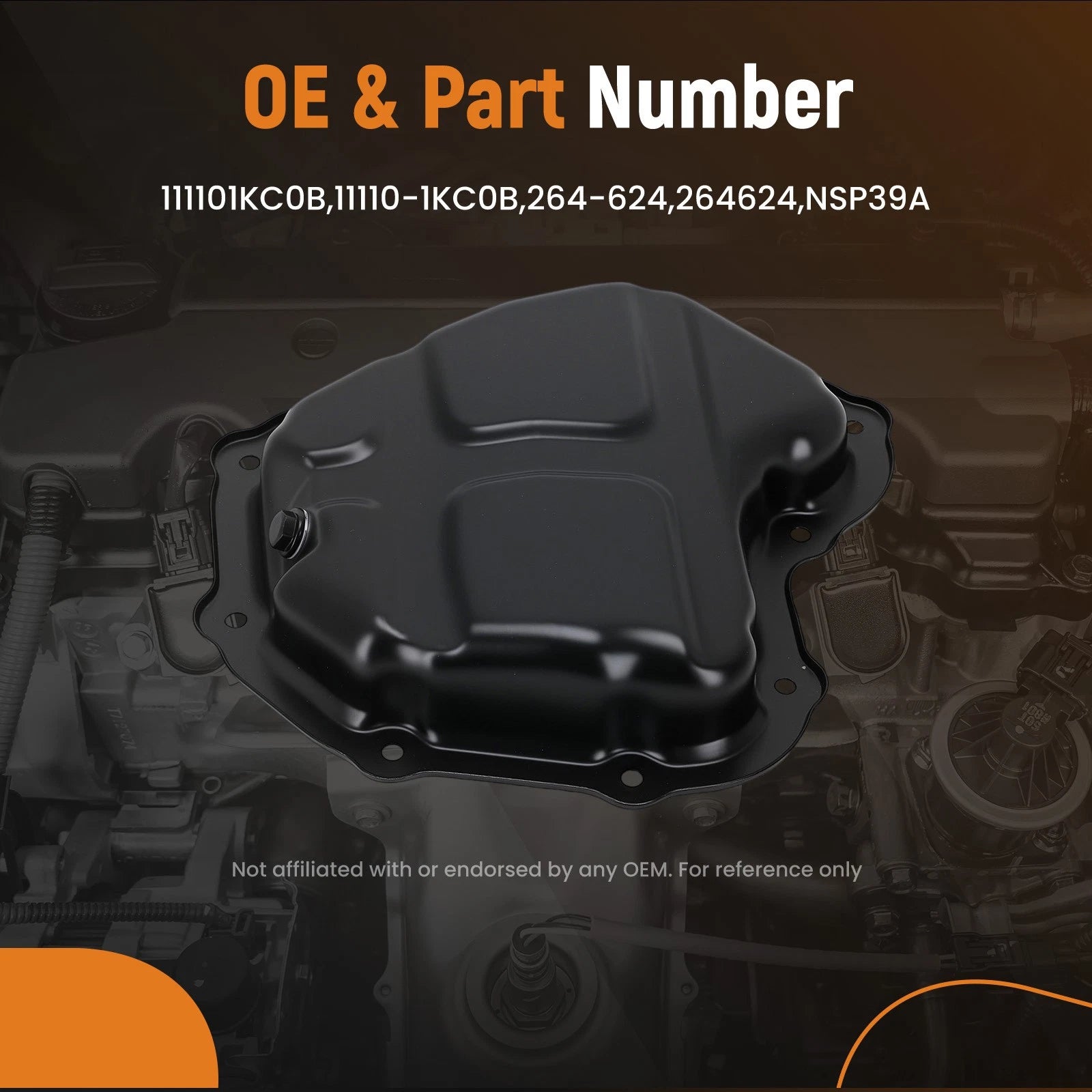 Oil Sump Pan for Nissan Juke/Sentra 1.6L (2011–2019) Steel