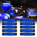 10 Pod Blue LED Underglow Lights for Jeep ATV Truck 
