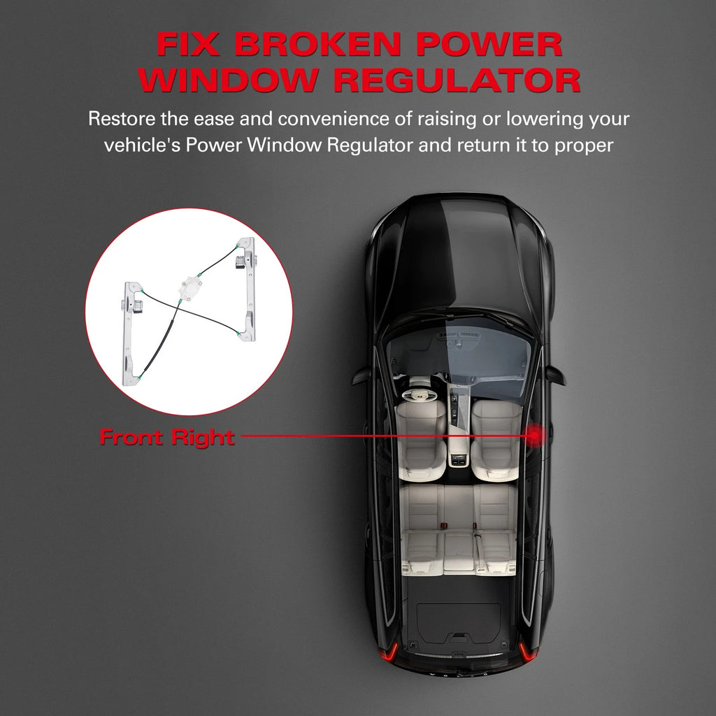 Front Right Window Regulator with Motor for Honda Civic 1996â2000