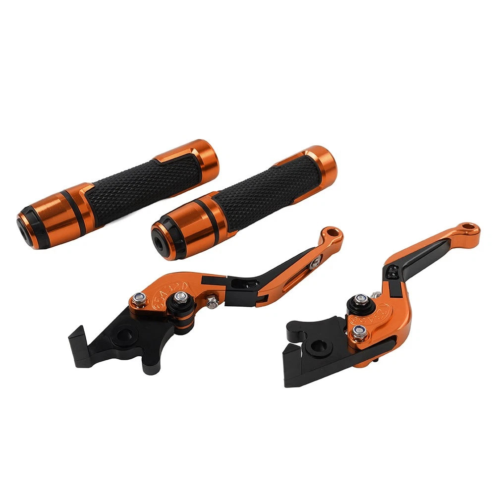 Folding Extendable Brake Clutch Levers for BMW S1000R/RR (2014–2023) - Orange