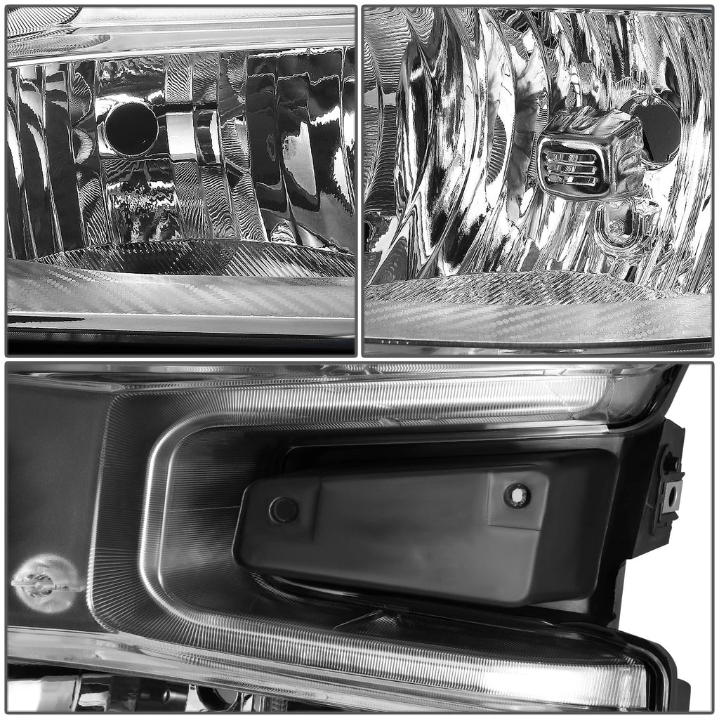 Chrome/Amber Headlight Lamp for Chevy Silverado 1500 WT (2019–2021)