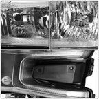 Chrome/Amber Headlight Lamp for Chevy Silverado 1500 WT (2019–2021)