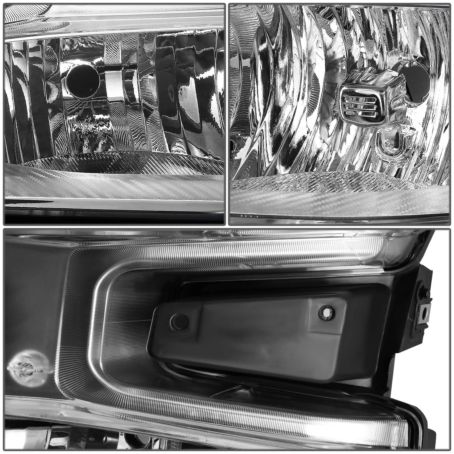 Chrome/Amber Headlight Lamp for Chevy Silverado 1500 WT (2019–2021)