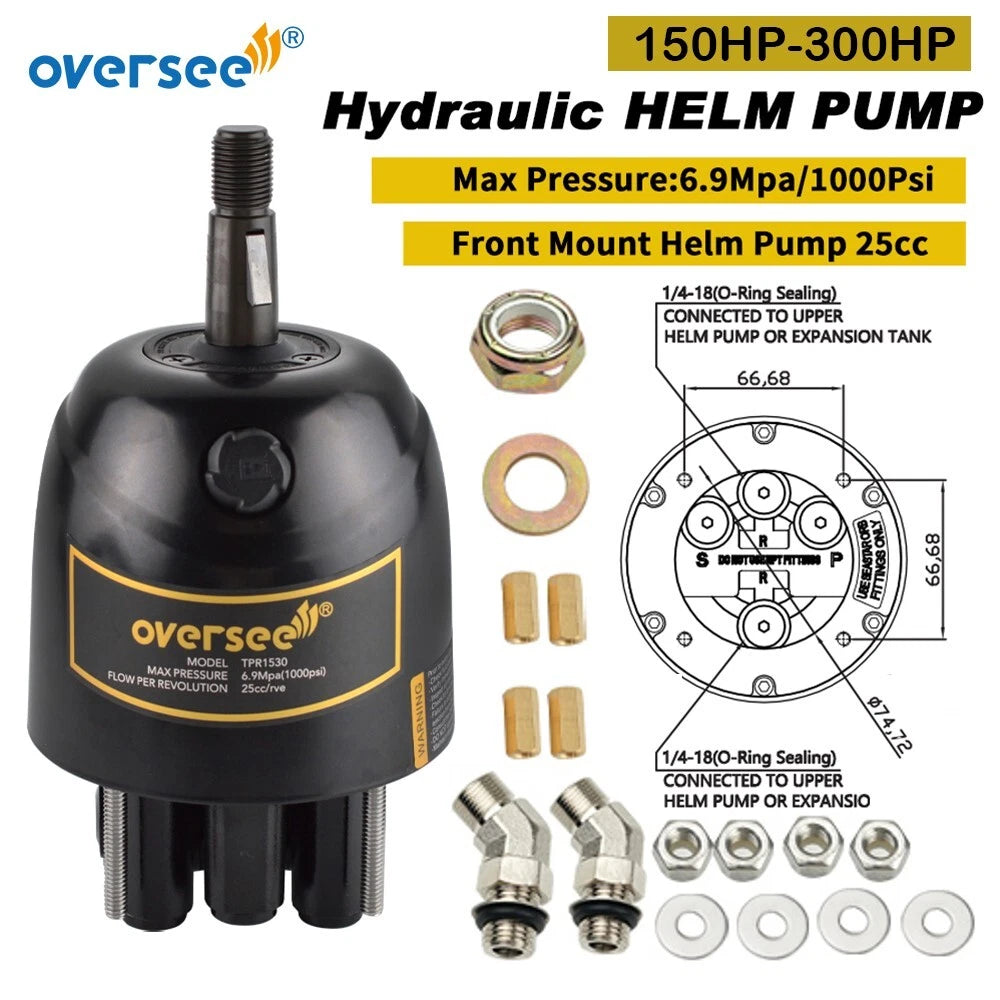 Hydraulic Helm Outboard Steering Pump for MAX P 300HP (25CC, 6.9Mpa)