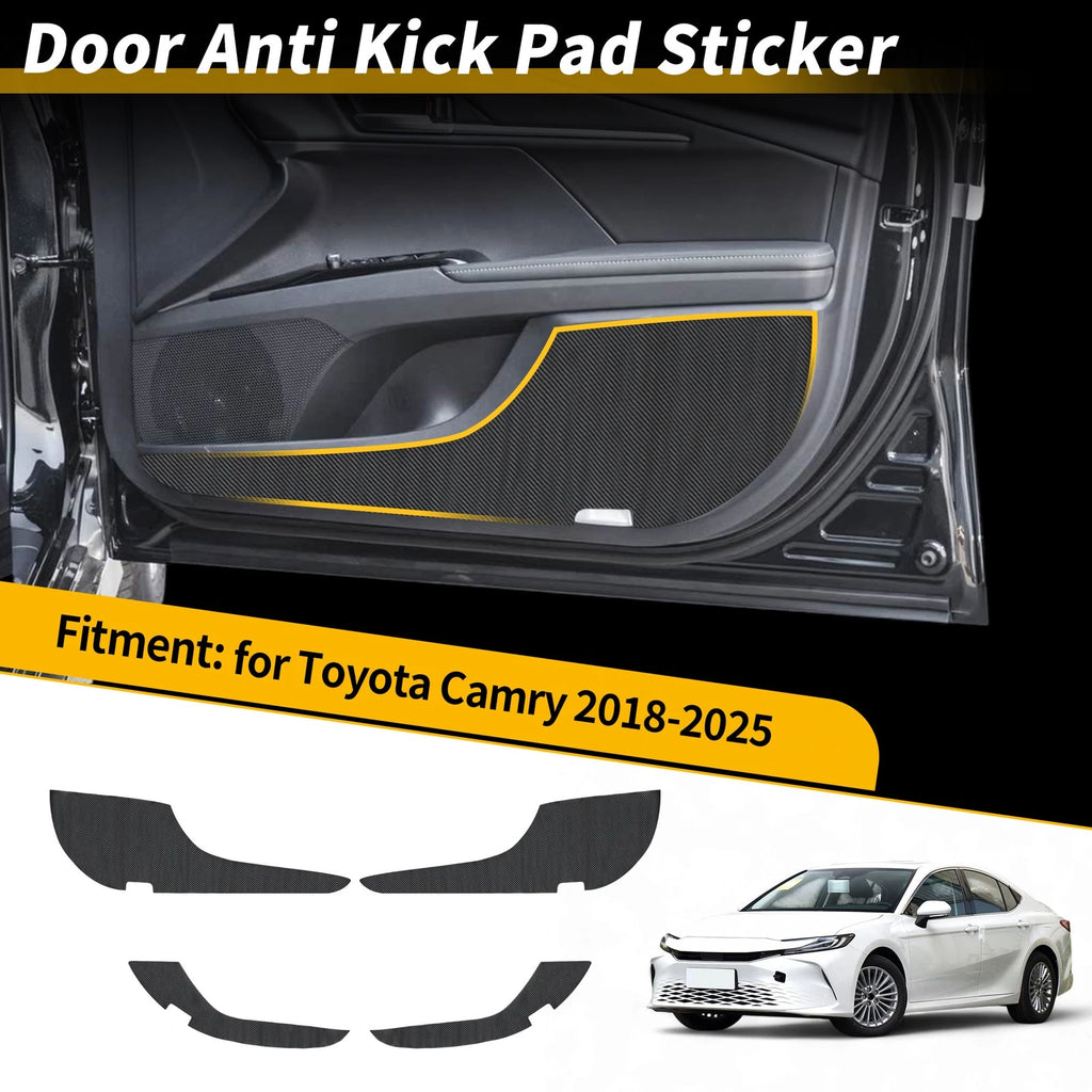 Car Door Anti Kick Pad Sticker Scratch Protector for Toyota Camry (2018–2025)