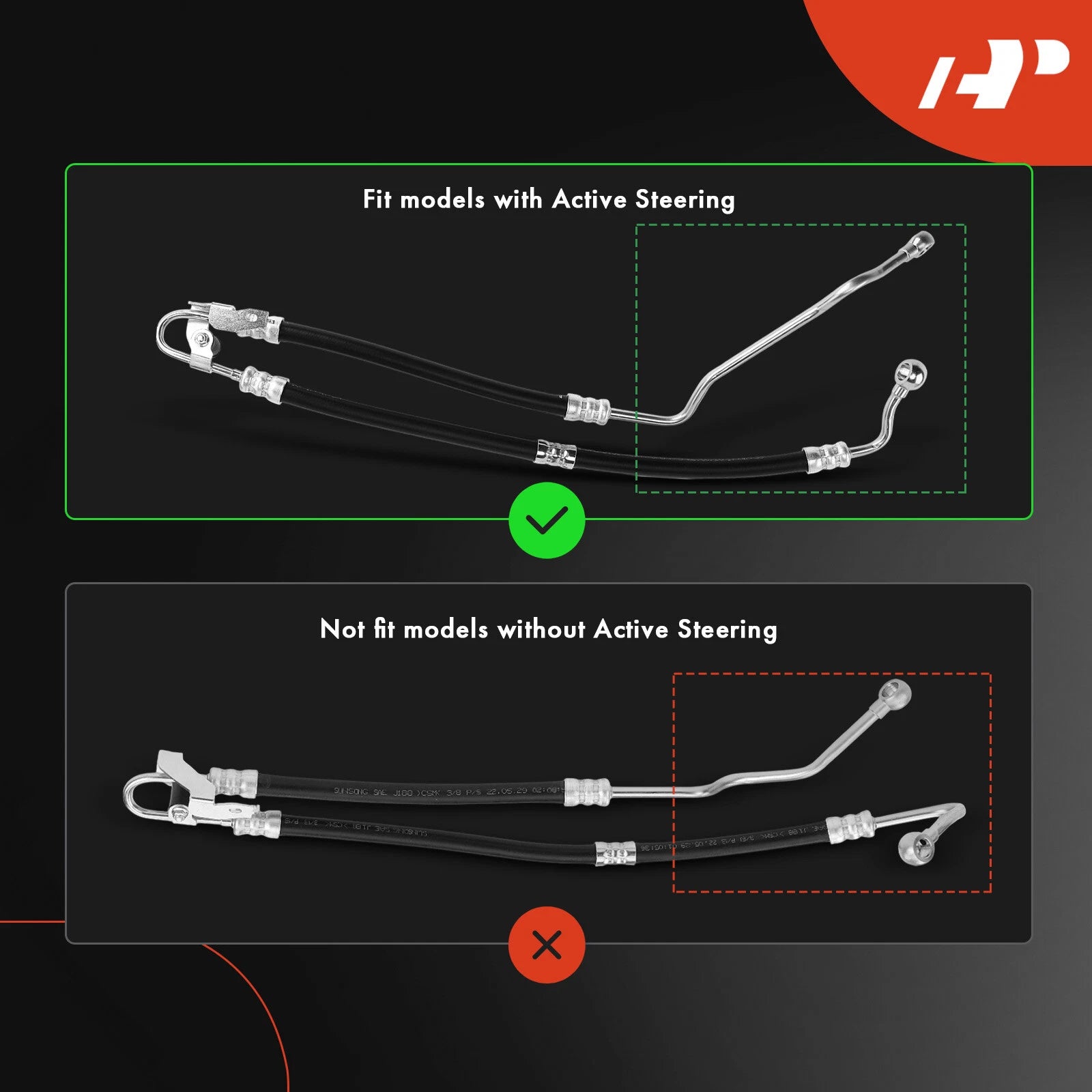 Power Steering Pressure Line Hose for BMW 128i 328i (2008–2013)