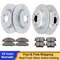 Drilled Brake Rotors & Ceramic Pads for Dodge Charger (2006–2023)