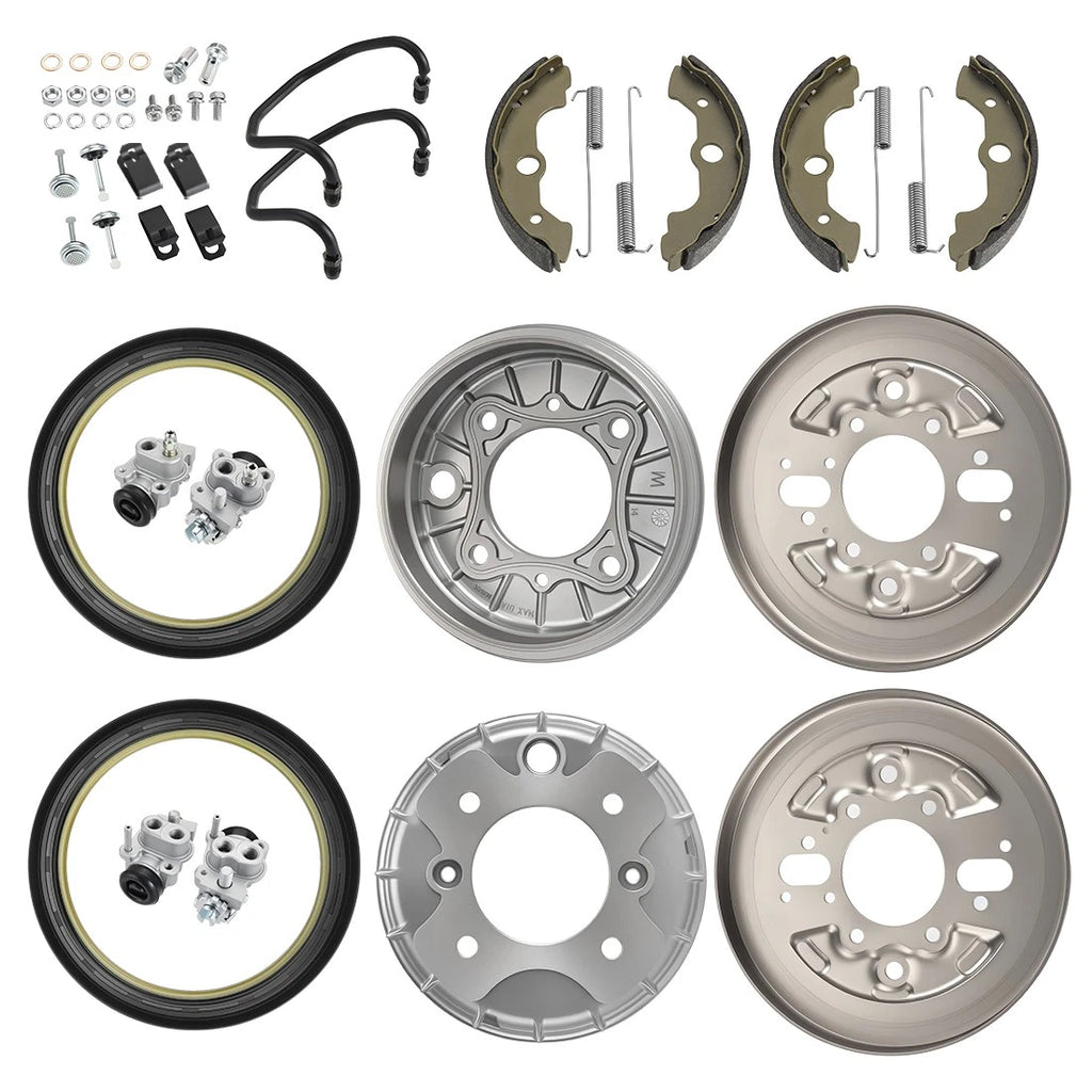 Front Brake Drum Plate & Wheel Cylinder Kit for Honda Rincon 650 TRX650FA (2003–2005)