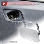Front Right Washer Nozzle Cover Cap for Audi Q5 (2009–2012) 8R0955101B Silver