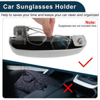 Sunglasses Case for Nissan Sylphy (2006–2022) Eyeglasses Holder Storage Box Grey