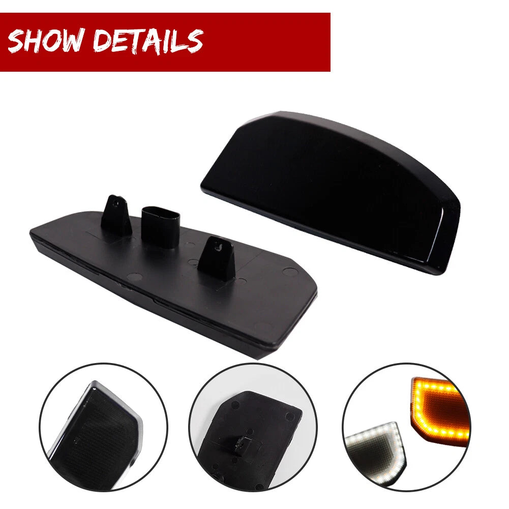 Switchback Smoke LED Side Towing Mirror Signal Light for Toyota Tundra (2007–2021)