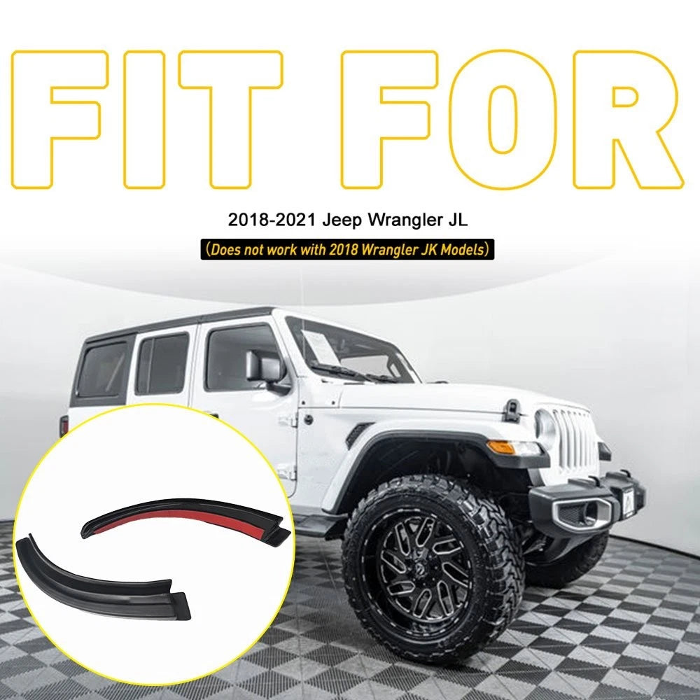 2X Water Rain Gutter Extension for Jeep Wrangler JL (2018–2021)