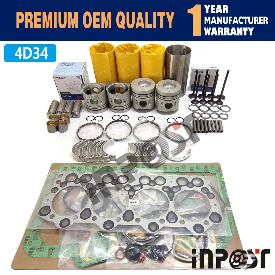 Overhaul Rebuild Kit for Mitsubishi Fuso Canter 4D34 4D34T