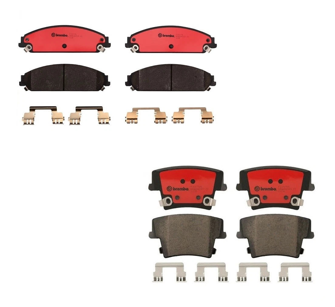 Set of 4 Brembo Ceramic NAO Brake Pads for Chrysler Dodge