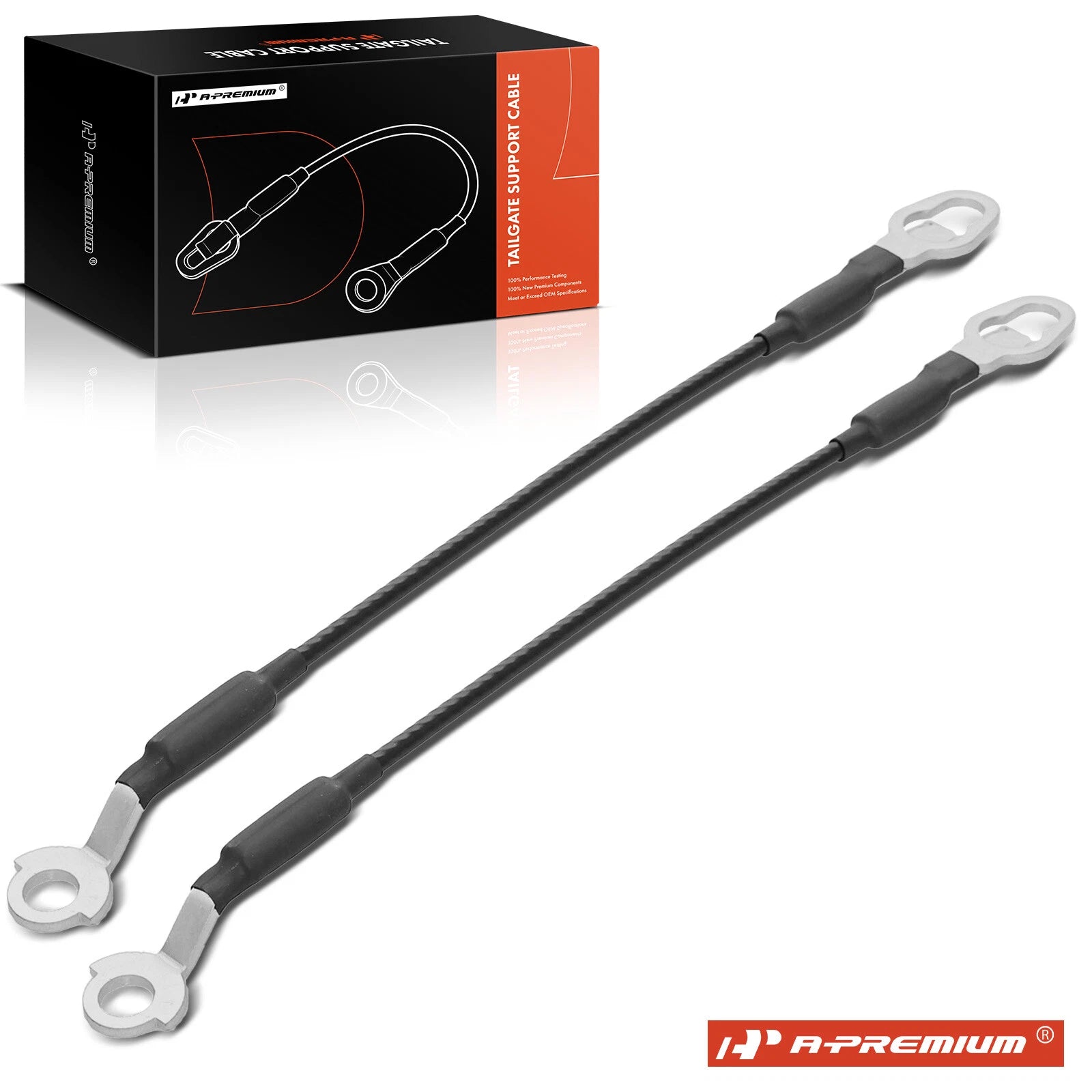 2X Tailgate Support Cables for Ford Ranger (1983–1992)