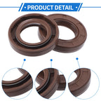 2X Oil Seal Rotary Shaft Seal for Various Models (22x38x7mm) FKM Rubber